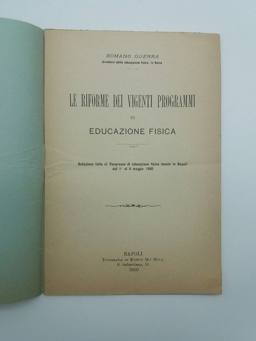 Le riforme dei vigenti programmi di educazione fisica